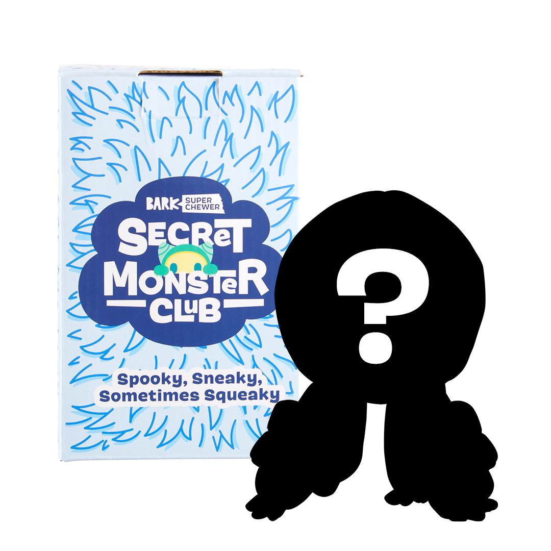 Secret Monster Club, Super Chewer Durable 2-in-1 Rip and Reveal Monthly Dog Toys