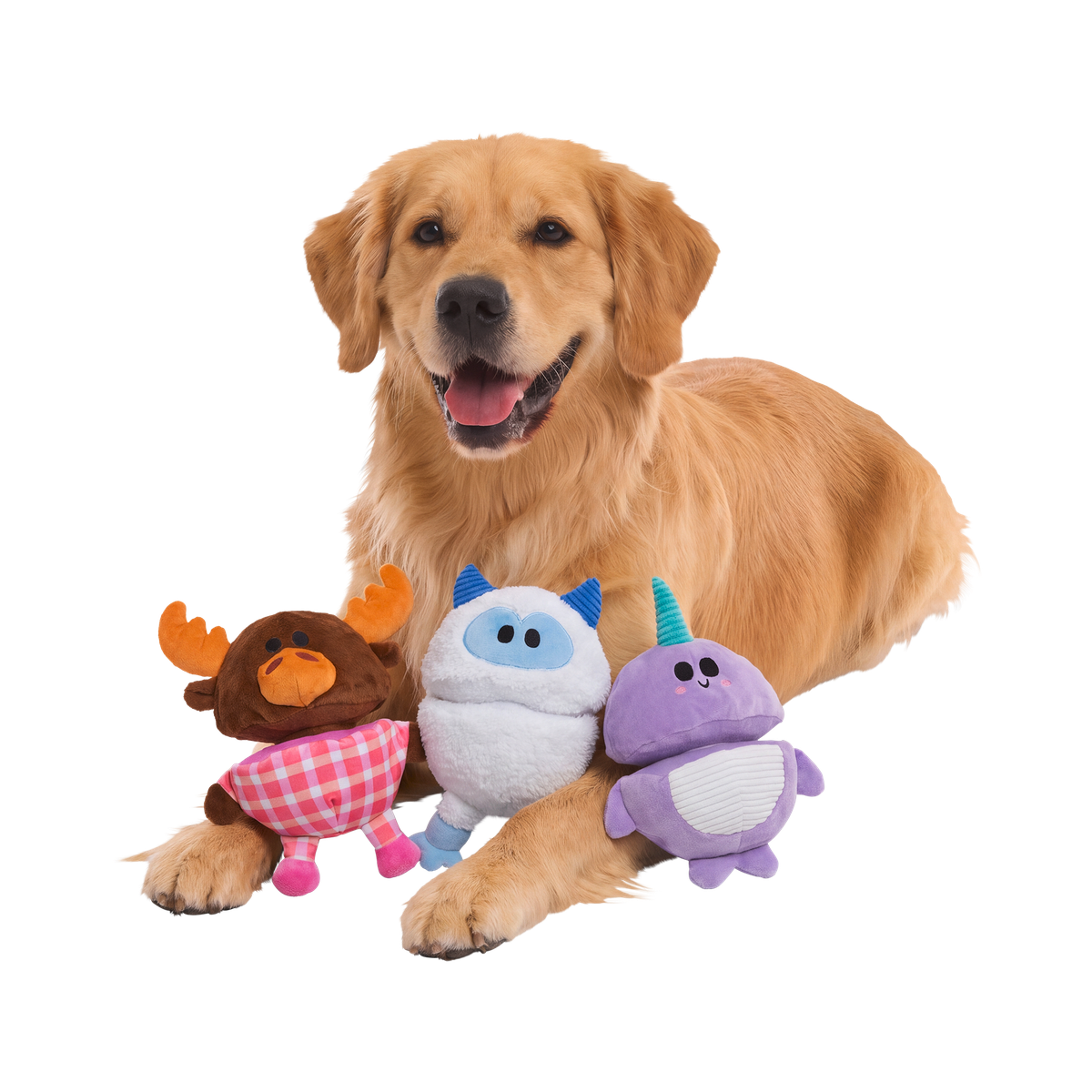 Cold-Weather Friends Plush Multi-Part + Enrichment Dog Toy