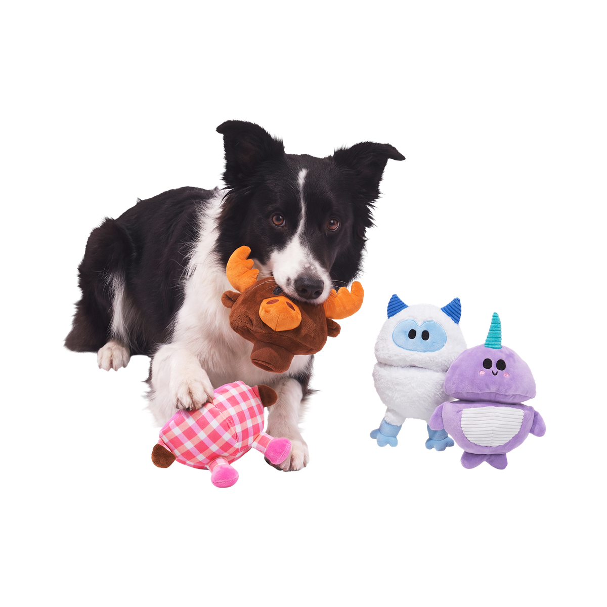Cold-Weather Friends Plush Multi-Part + Enrichment Dog Toy