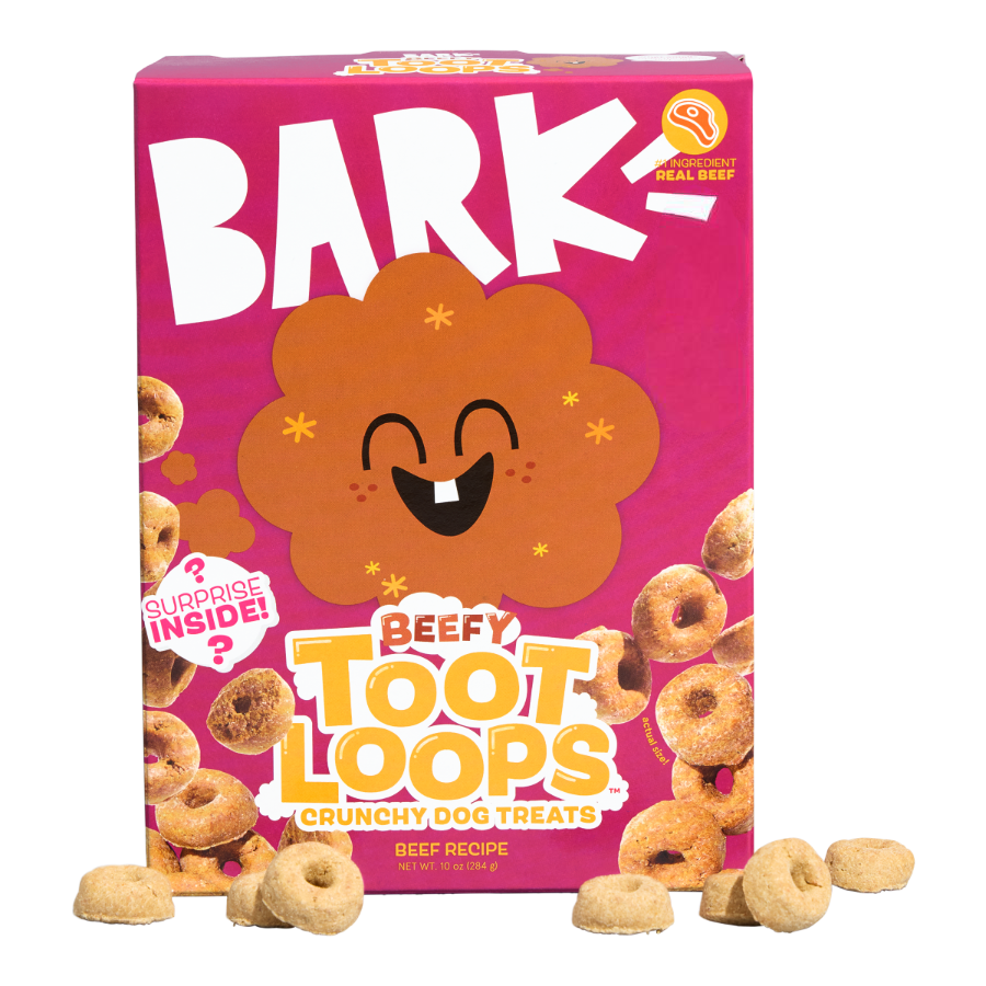 Beefy Toot Loops™ Crunchy Dog Treats - Beef Flavor – BARK