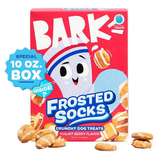 Frosted Socks ™ Crunchy Dog Treats - Yogurt Berry Flavor