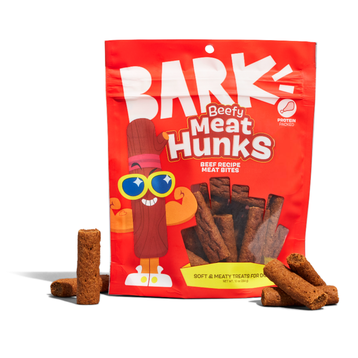 Beefy Meat Hunks™ Soft & Chewy Dog Treats, 10 oz