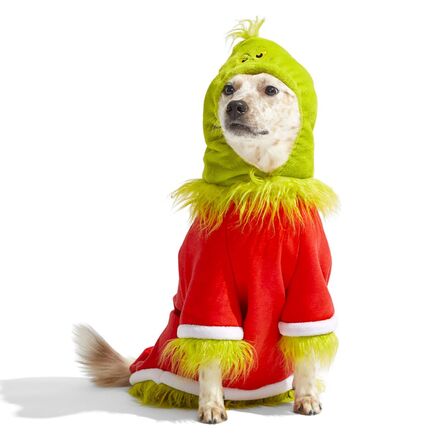 Grouchy Slouchy Grinch Costume & Toy Bundle
