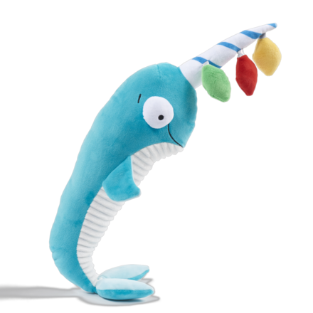narwhal dog toy