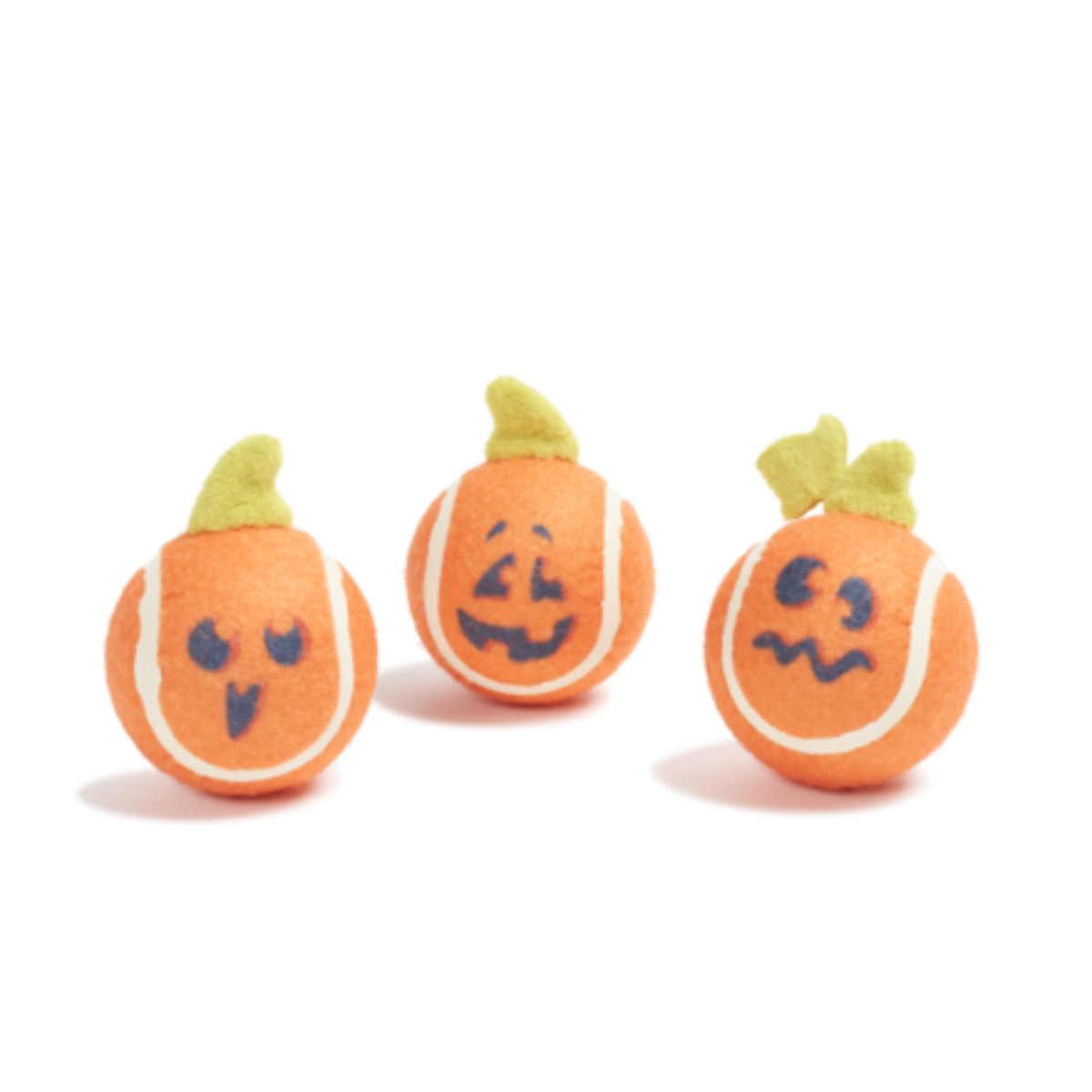 Chuckin' Pumpkins Plush Multi-Part Tennis Ball Dog Toy