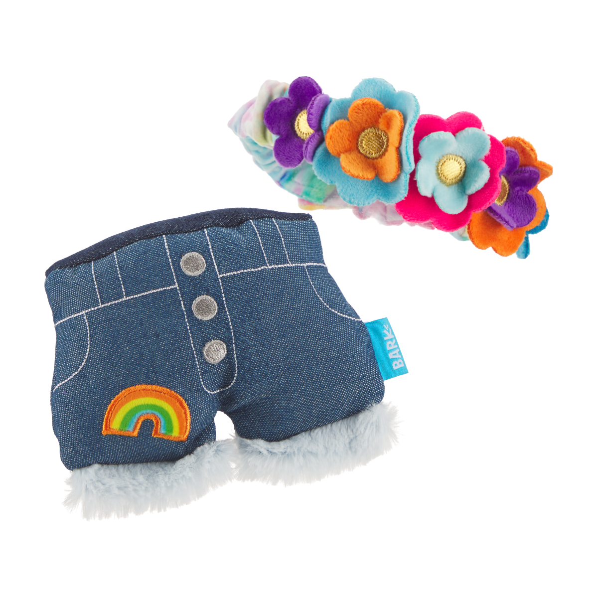 Grrroovy Threads Plush Tug + Multi-Part + Wearable Dog Toy