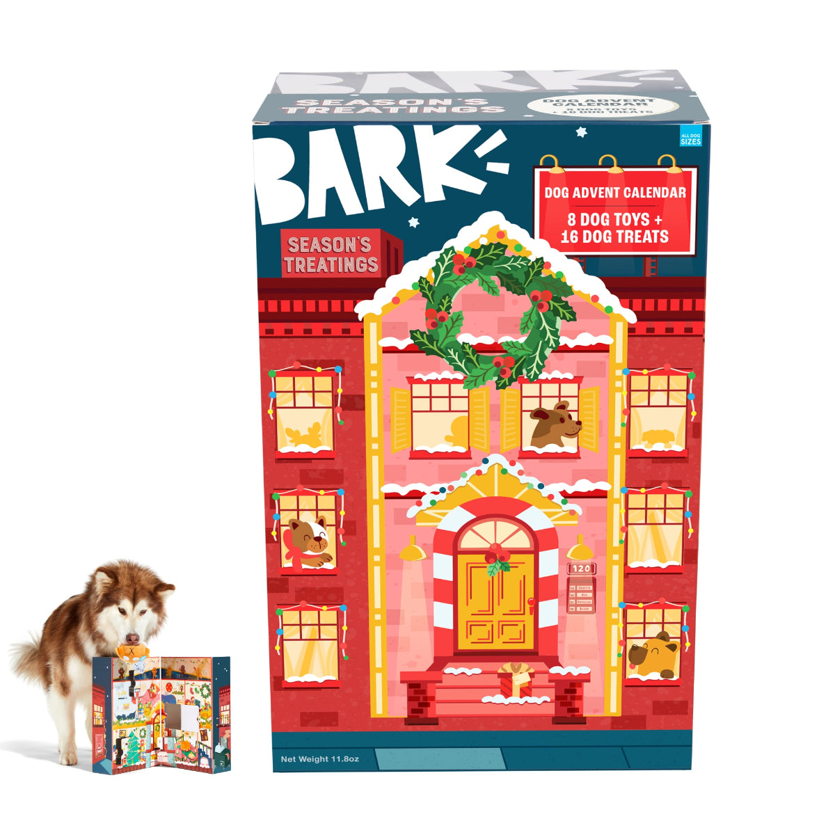 Season's Treatings Toy & Treat Dog Advent Calendar ($75 Value)