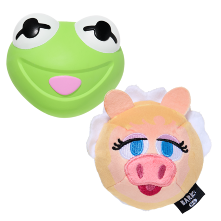 The Muppet Kermit & Miss Piggy Super Chewer Bundle Durable Multi