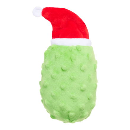 Pickle Claus Plush Dog Toy