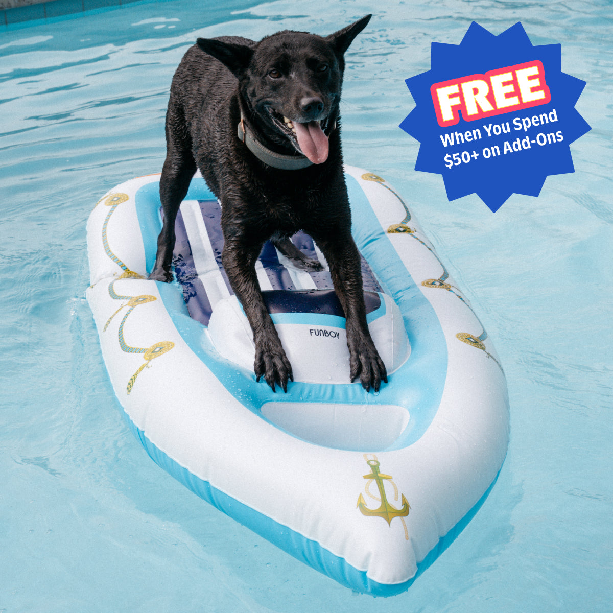 FREE FUNBOY x Bark Yacht Pool Float