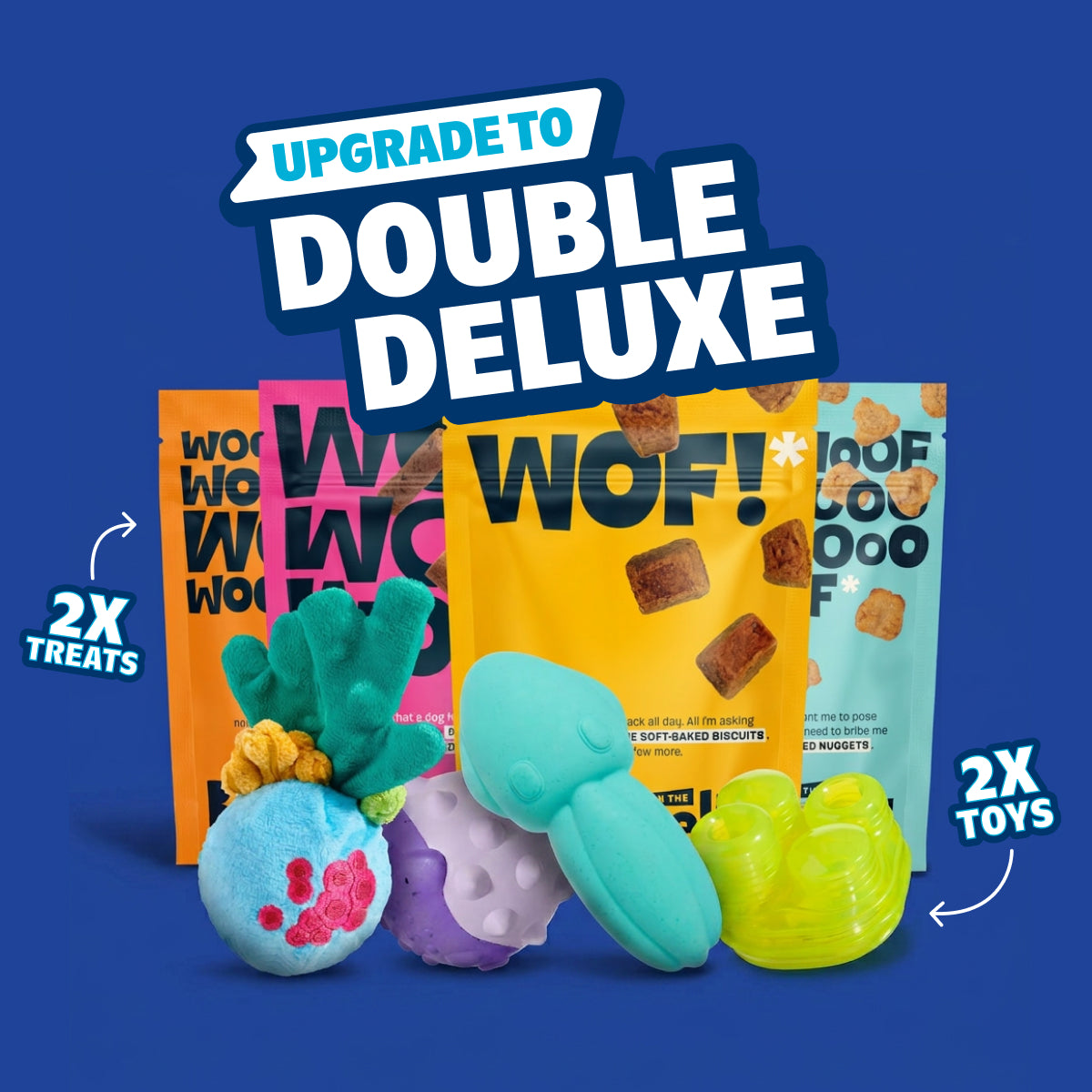 Super Chewer Double Deluxe Toys & Treats Upgrade – BARK