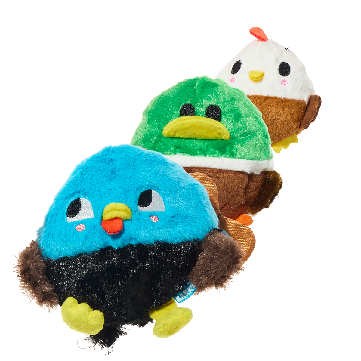 The Pecking Order Plush 3-in-1 Dog Toy