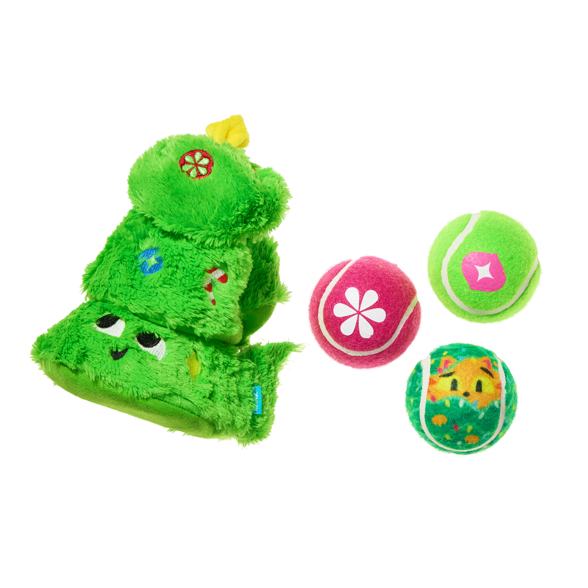 Tree's Company Plush 2-in-1 + Fetch Dog Toy