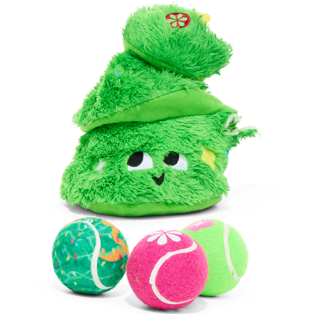 Tree's Company Plush 2-in-1 + Fetch Dog Toy