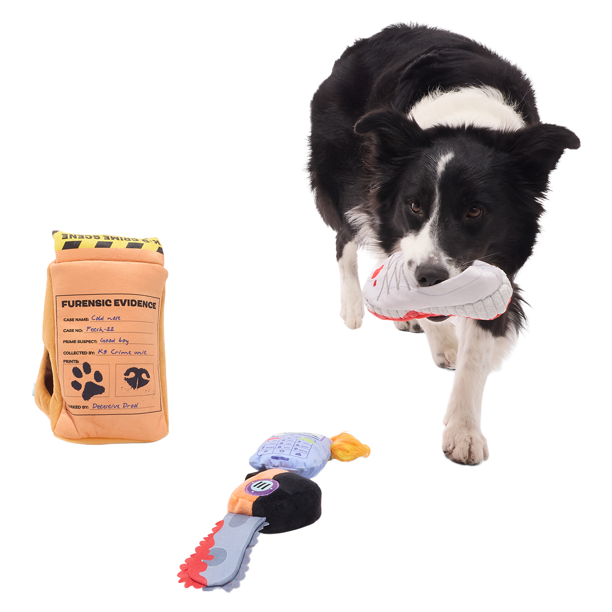 Buried Evidence Plush Multi-Part + Enrichment Dog Toy