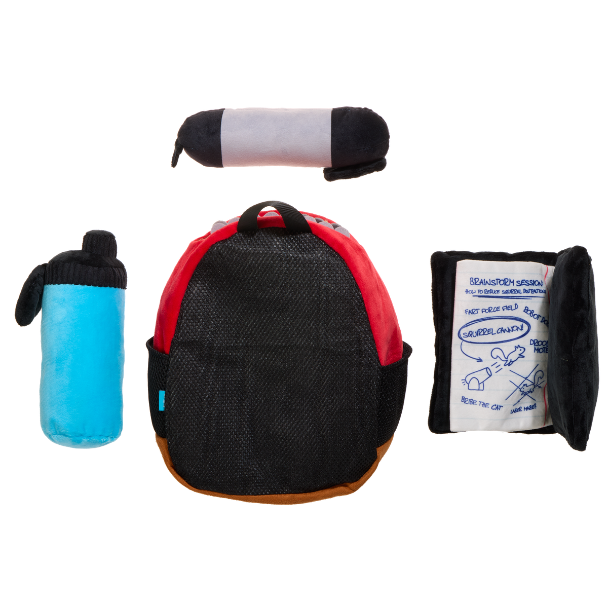 Teacher's Pet Backpack Plush Extra-Large + Multi-Part + Enrichment Dog Toy