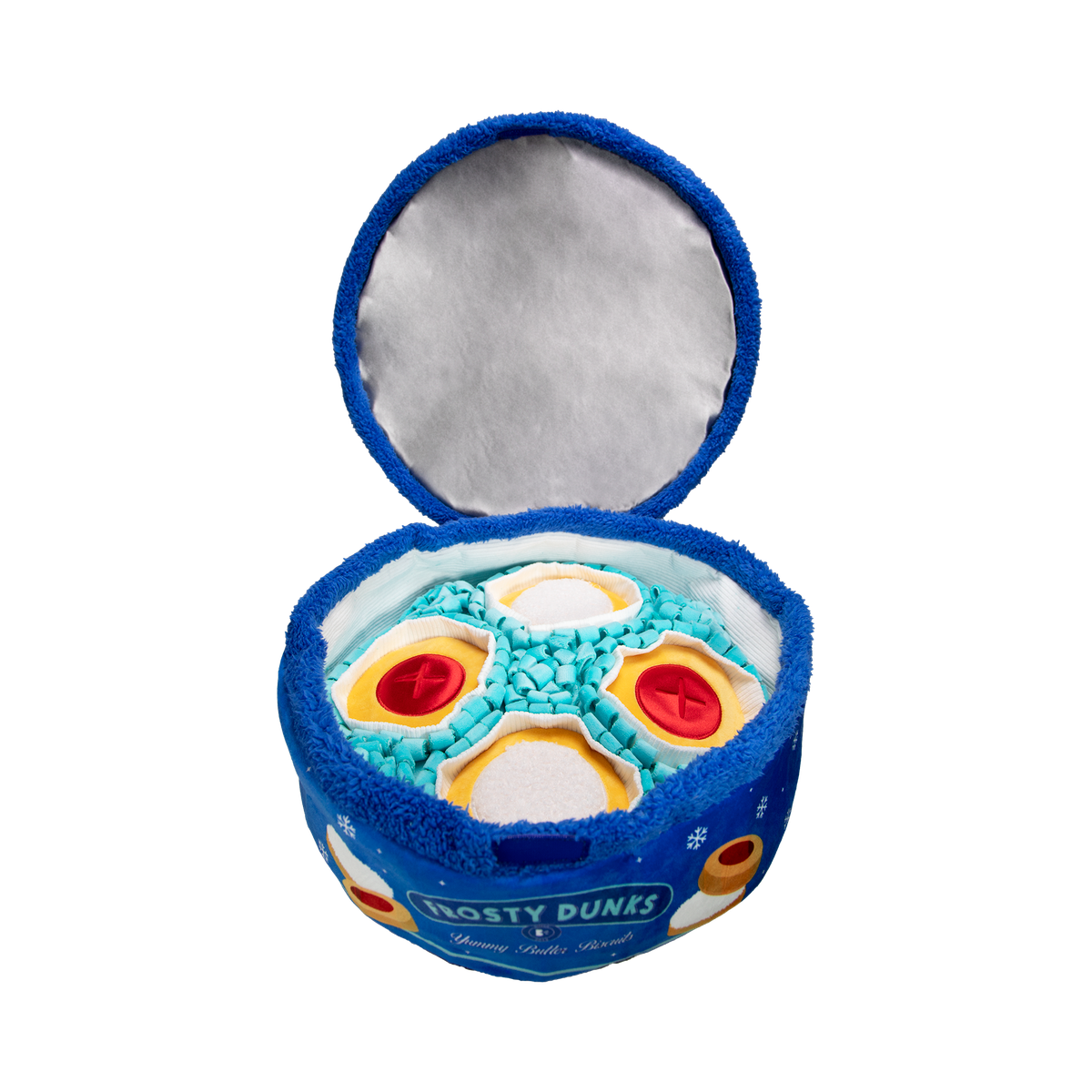 Frosty Dunks Plush Extra-Large + Multi-Part + Enrichment Dog Toy