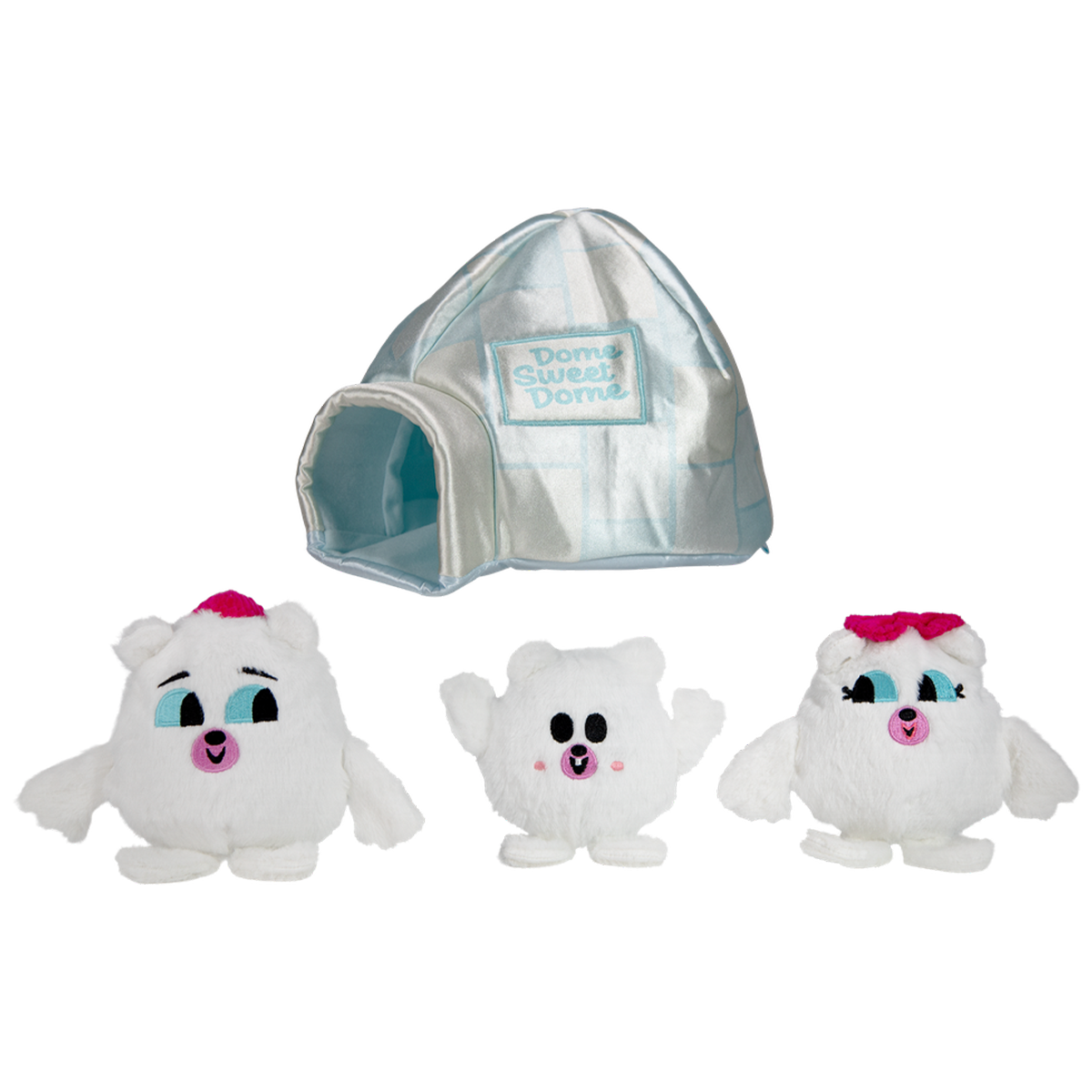 Dome Sweet Dome Plush Multi-Part + Enrichment Dog Toy