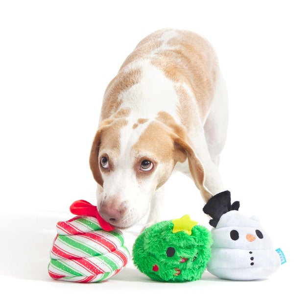 Crappy Holidays Multipart Plush Dog Toy Bundle