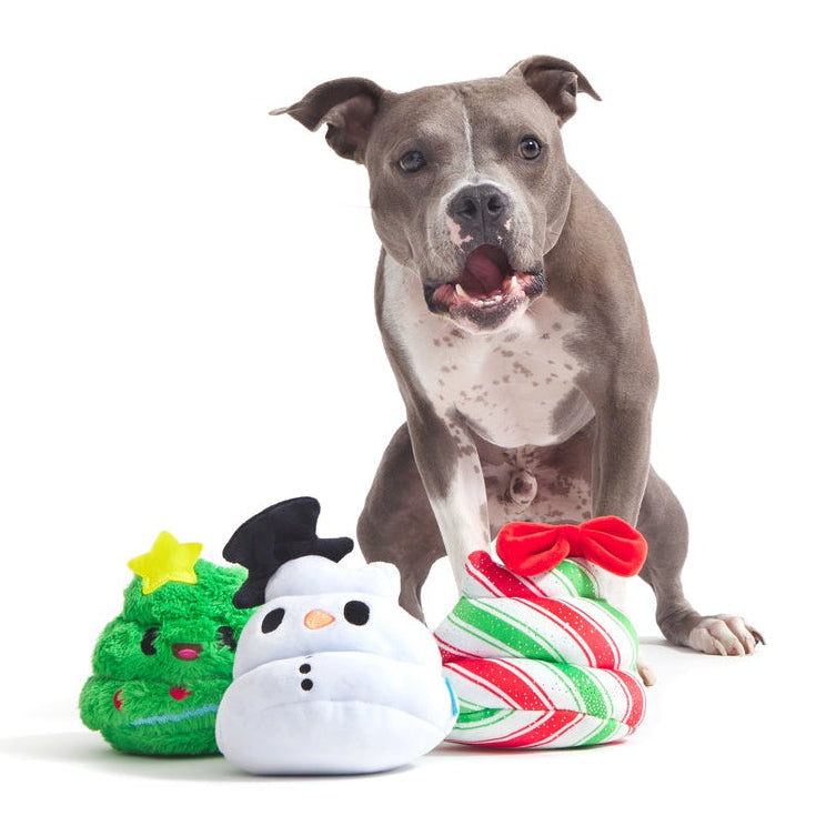 Crappy Holidays Multipart Plush Dog Toy Bundle
