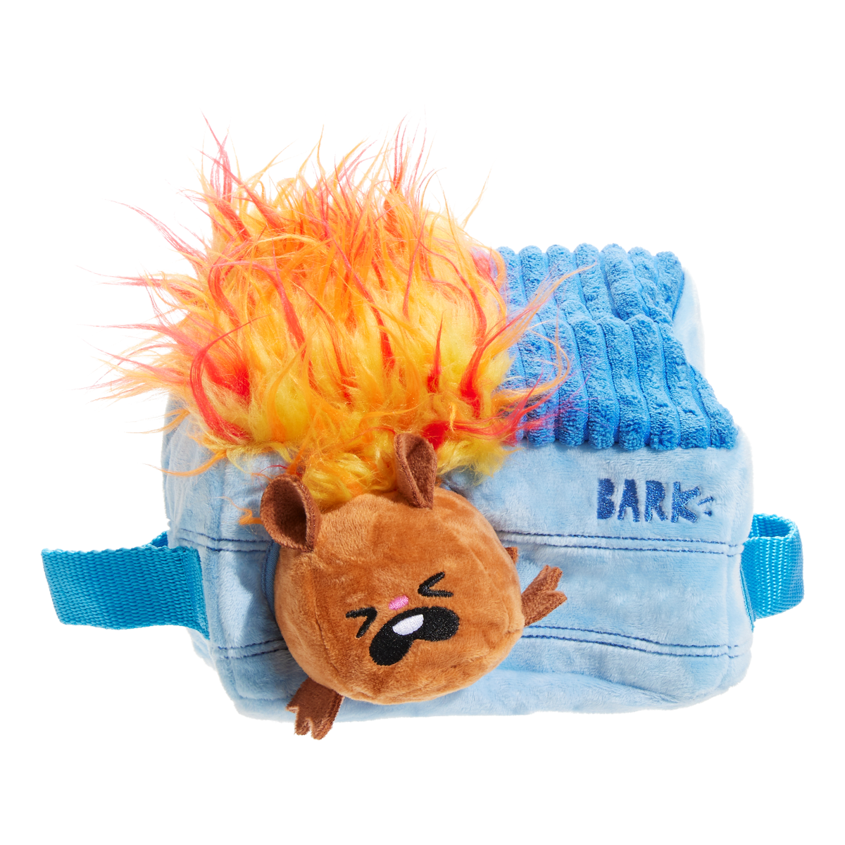 Hide n' Squeak Dumpster Fire Plush Enrichment + Multi-Part Dog Toy