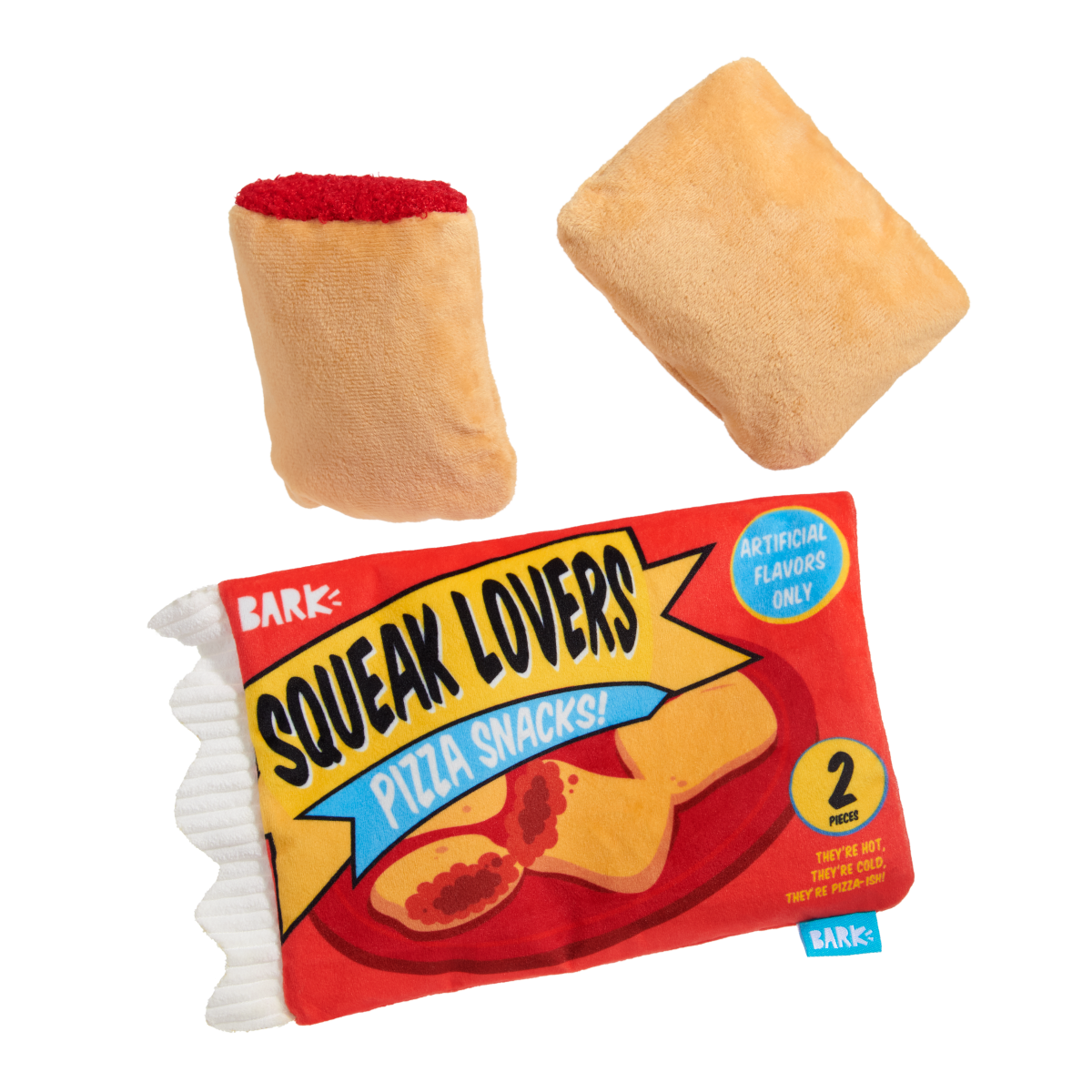 ふなっしーハンカチ2チェック1枚：30×30㎝・赤×黄色／グレイパーカーサービス Squeak Lovers Pizza Snacks Plush Multi-Part + Enrichment Dog Toy