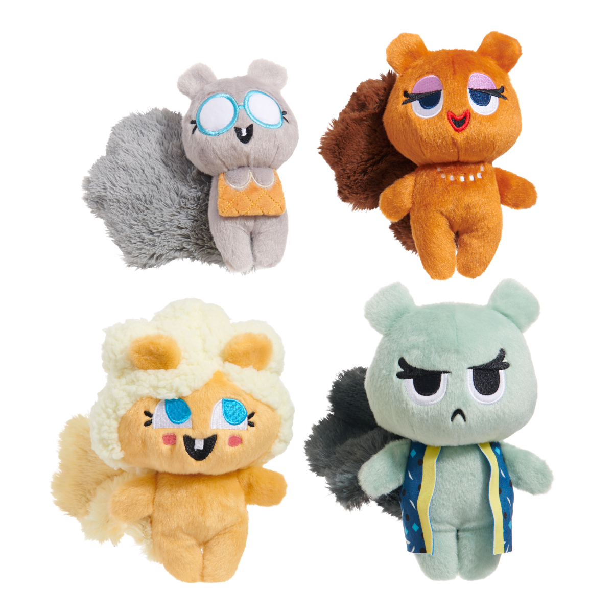Golden Squirrels Plush Multi-Part Dog Toy – BARK