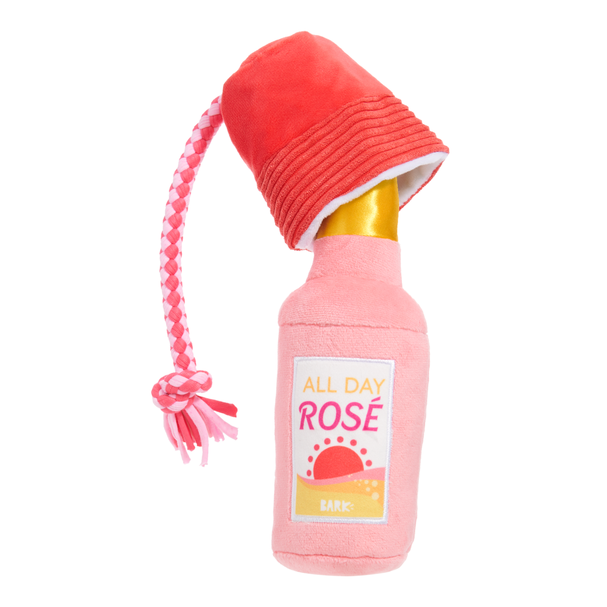 Red Cup Rosé Plush Tug Dog Toy