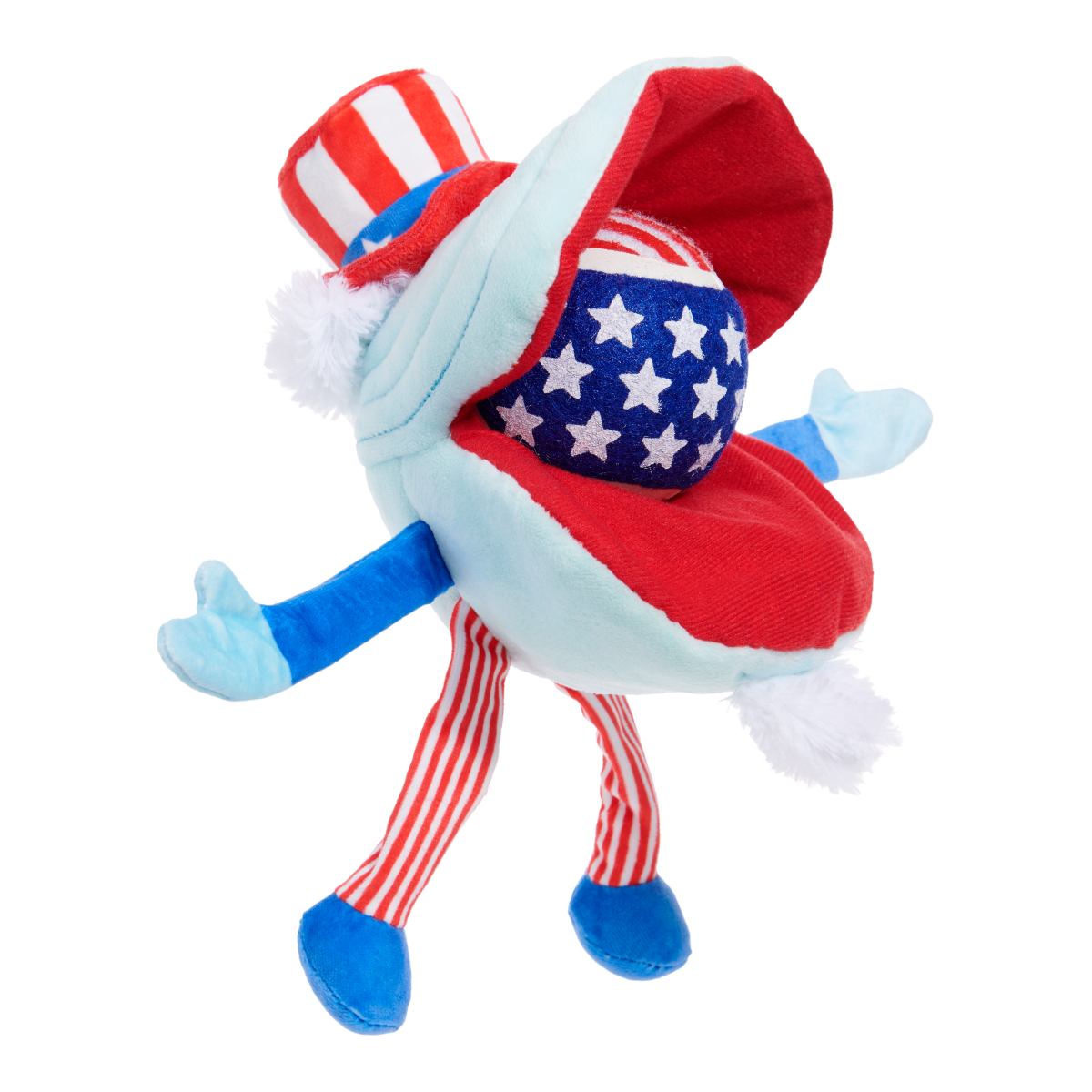 Uncle Clam Plush Multi-Part + Fetch Dog Toy