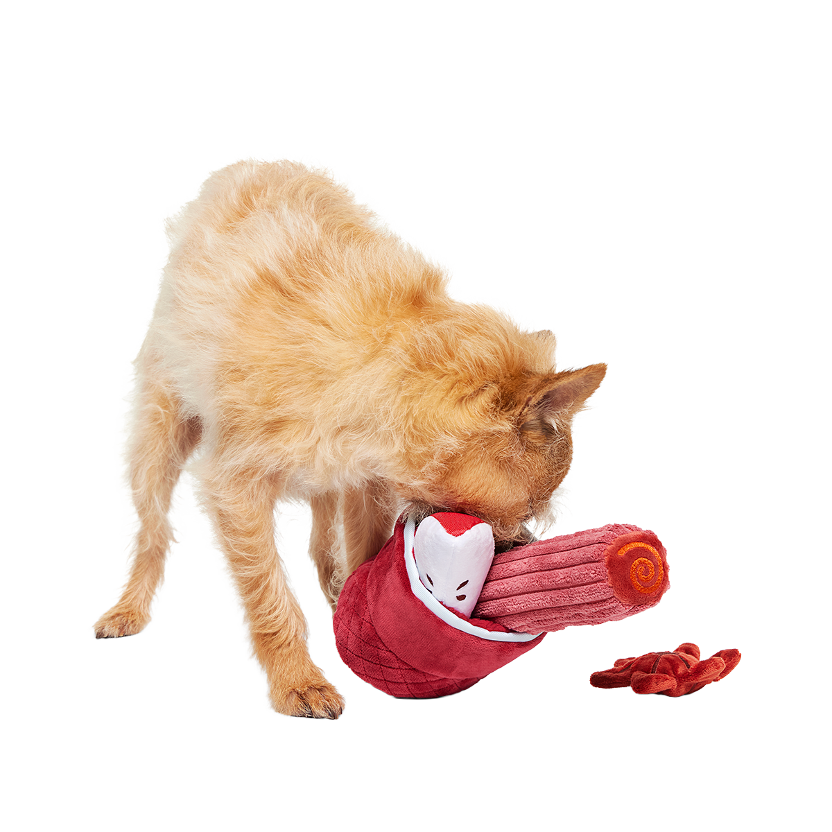 Mulled Wine Plush Multi-Part + Enrichment Dog Toy