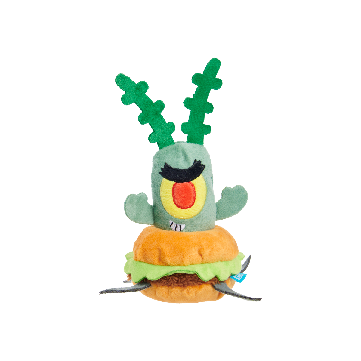 Patty Stealing Plankton Plush Multi-Part + Enrichment Dog Toy