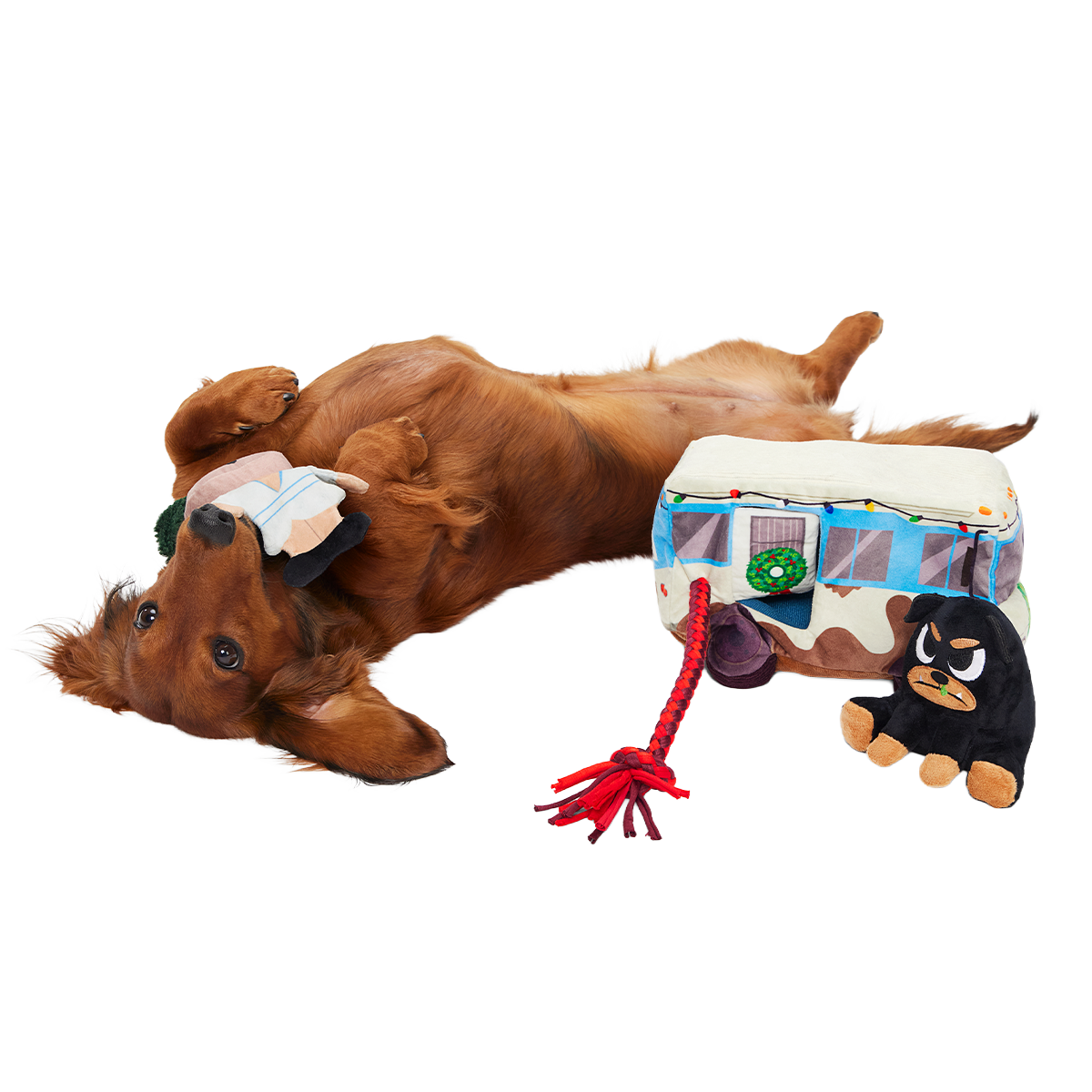 Cousin Eddie Comes to Town Plush Multi-Part + Tug Dog Toy