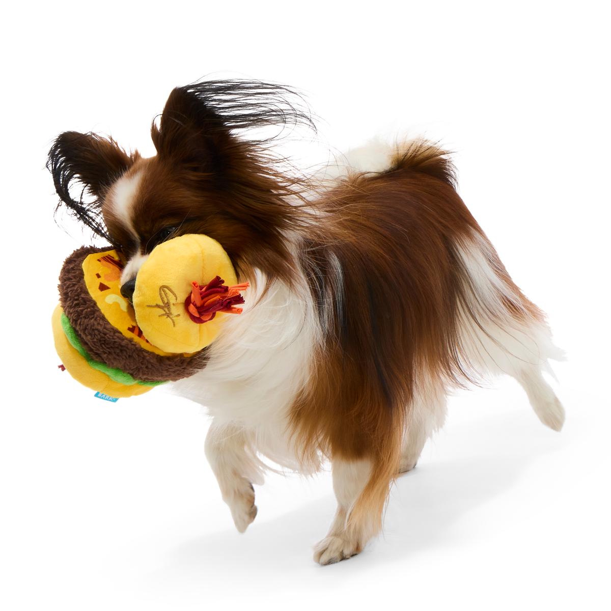 Barkin' Cheese Burger Plush Tug Dog Toy