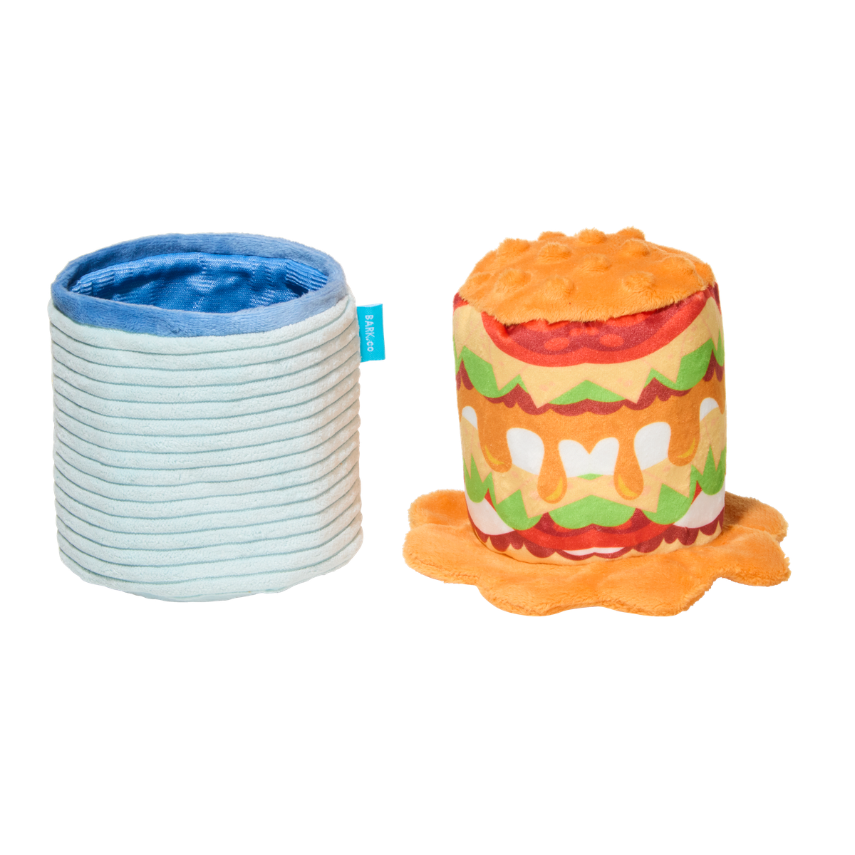 Trash Can Dogchos Plush Multi-Part + Enrichment Dog Toy