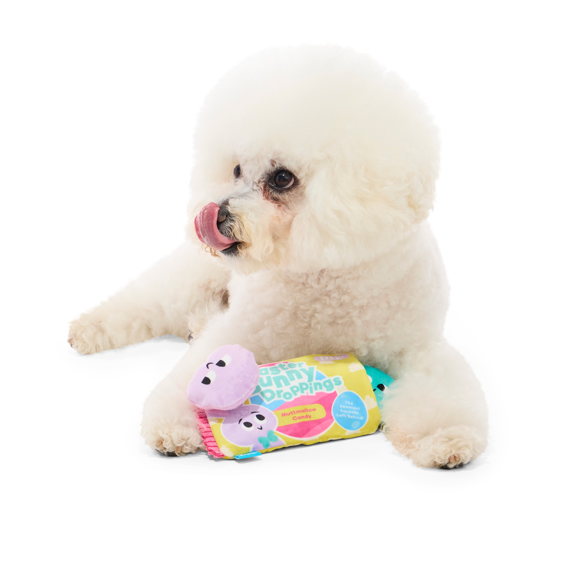 Easter Bunny Droppings Plush Multi-Part + Enrichment Dog Toy