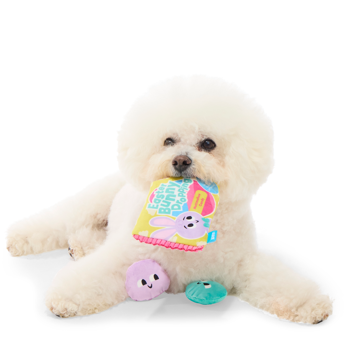 Easter Bunny Droppings Plush Multi-Part + Enrichment Dog Toy