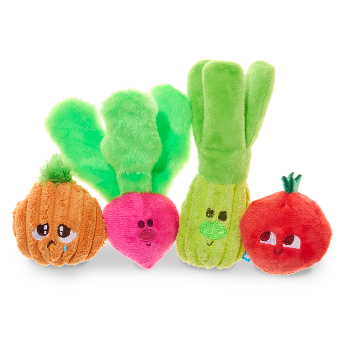 Garden Party Plush Multi-Part Tug + Fetch Dog Toy