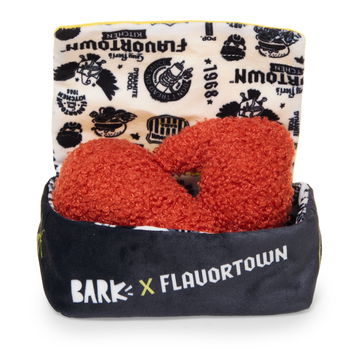 Flavgrrrtown Wings Plush Multi-Part + Enrichment Dog Toy – BARK