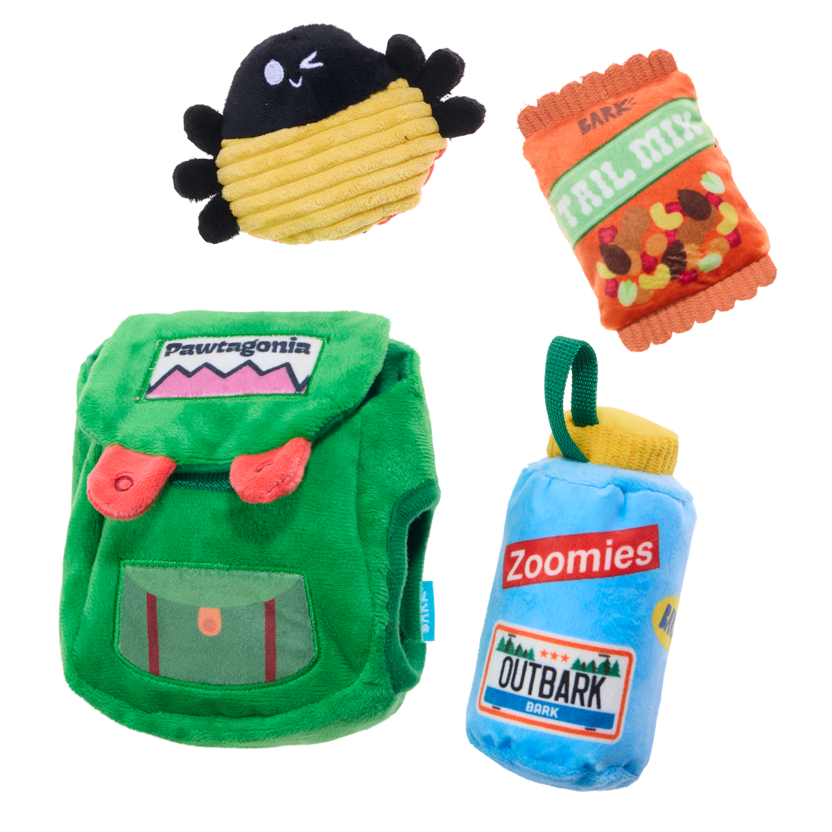 PNW Barkpack Plush Multi-Part + Enrichment Dog Toy