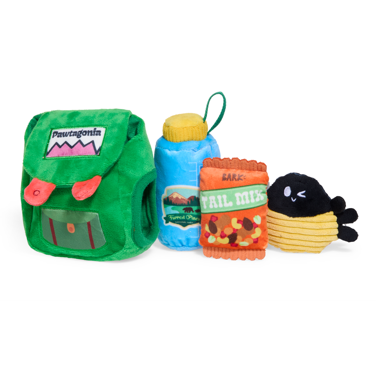 PNW Barkpack Plush Multi-Part + Enrichment Dog Toy
