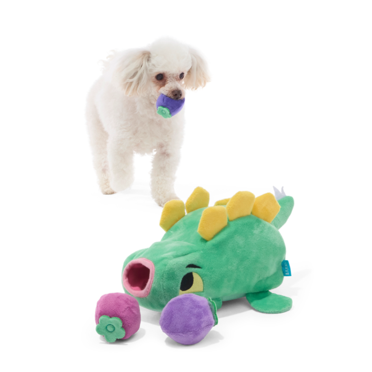Berry Hungry Bernard Plush Multi-Part + Enrichment Dog Toy