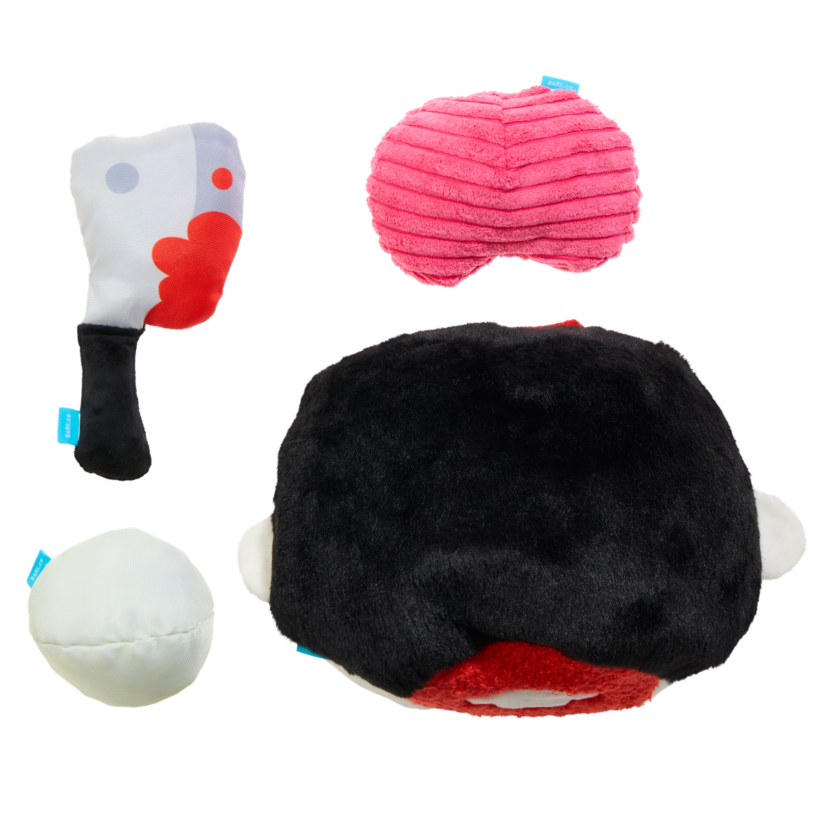 Dead Head Burow Plush Multi-Part + Enrichment Dog Toy