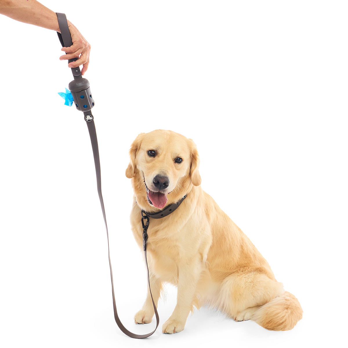 Crocs™ for Dogs Leash + Poop Bag Holder Bundle, Espresso