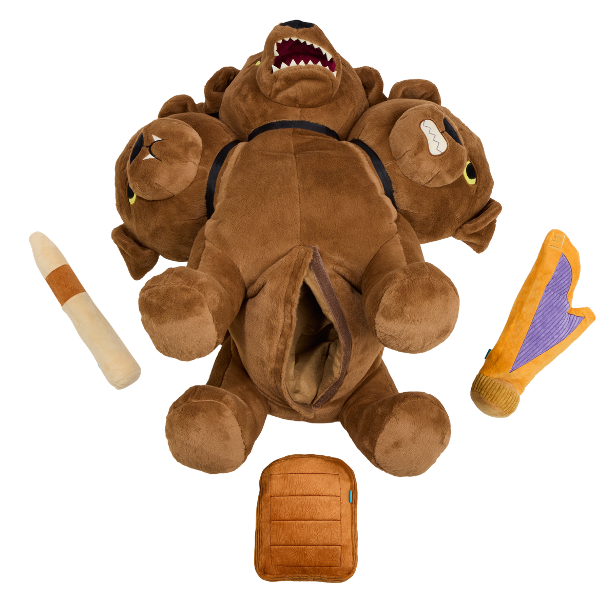Sleepytime Fluffy Plush XXL Multi-Part + Enrichment Dog Toy