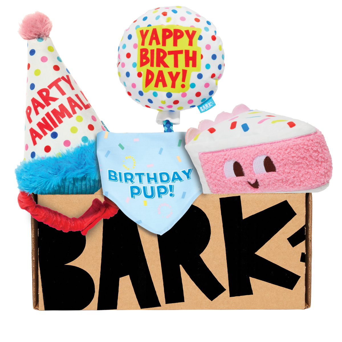 Birthday BarkBox (Toy-Only) - One Month Gift Box#Dog Size_Medium Dog