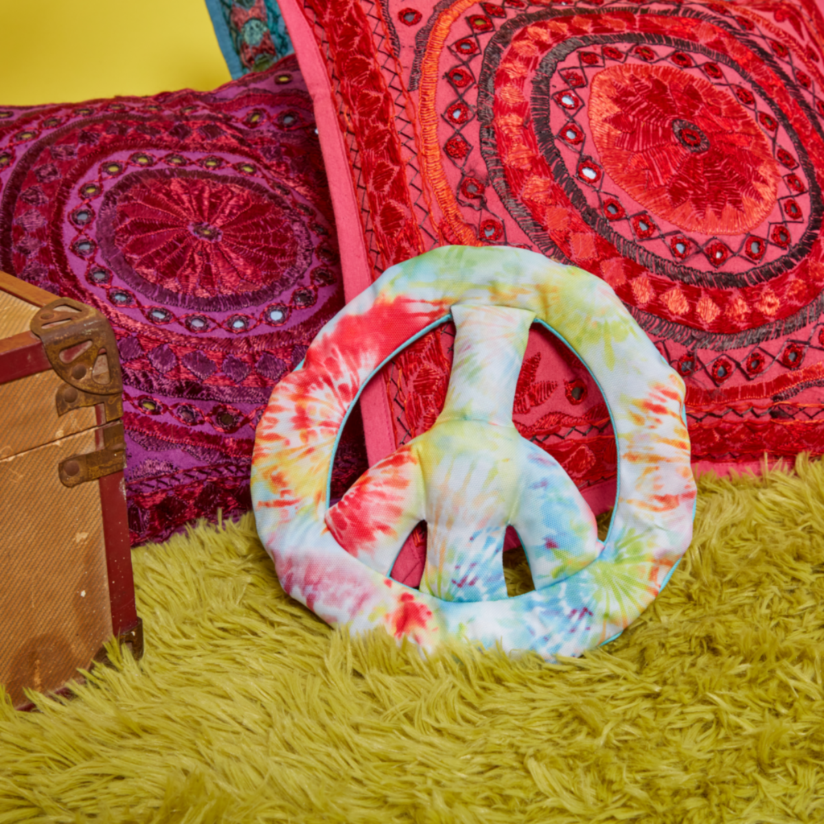 peace sign dog toy