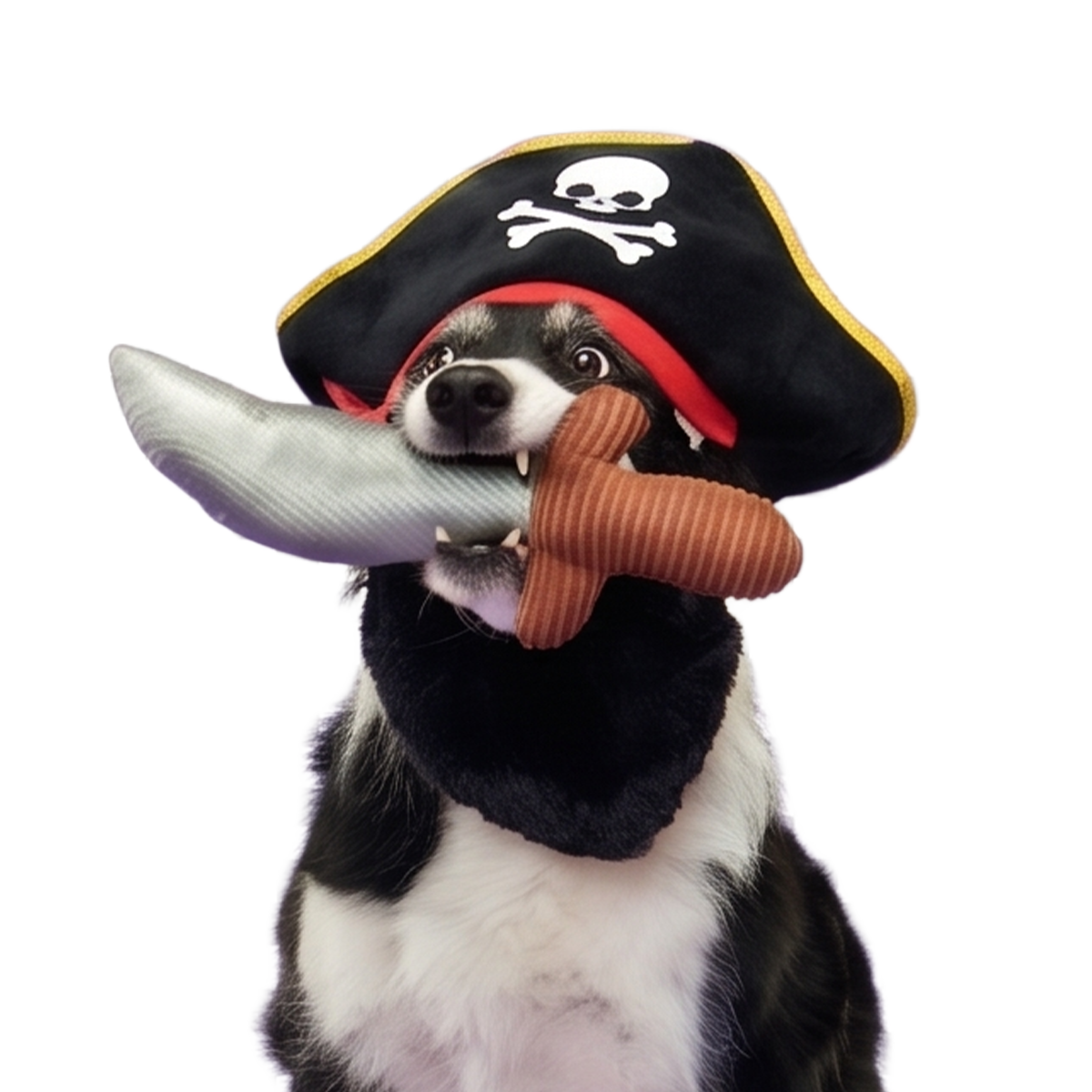 Bark Beard Plush Multi-Part + Wearable Dog Toy