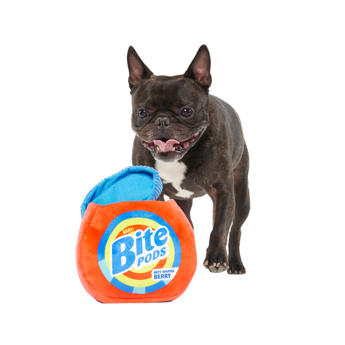 Bite Pods Plush Multi-Part + Fetch + Enrichment Dog Toy
