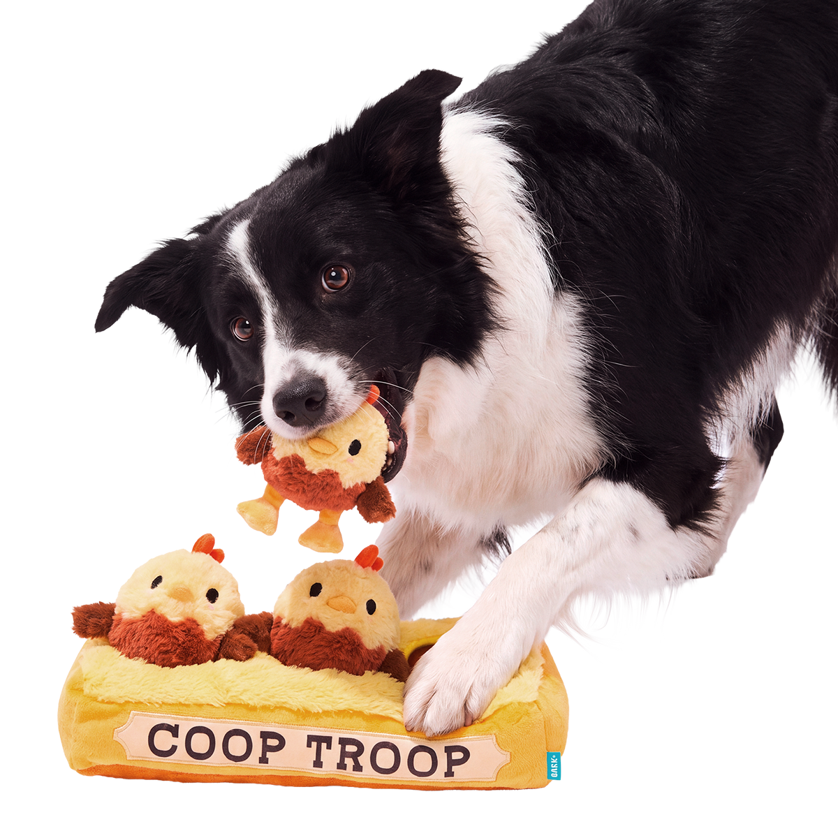 Coop Troop Plush Extra-Large + Multi-Part + Enrichment Dog Toy