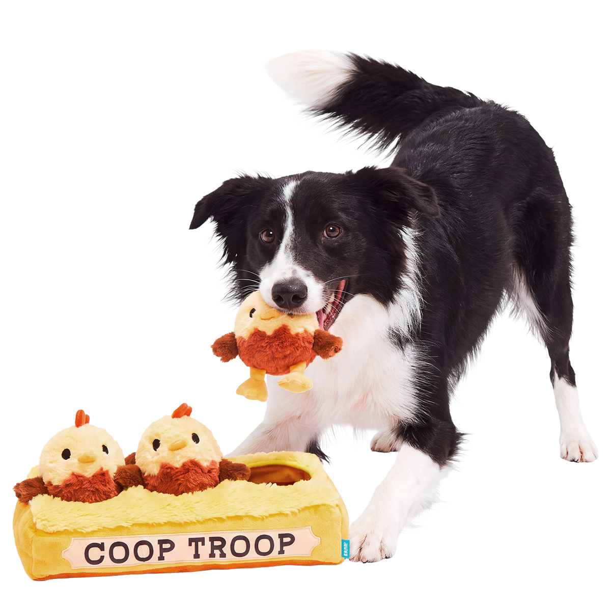 Coop Troop Plush Extra-Large + Multi-Part + Enrichment Dog Toy